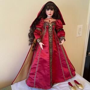 Ruby Winter Danbury Mint Porcelain Doll 26 Inches